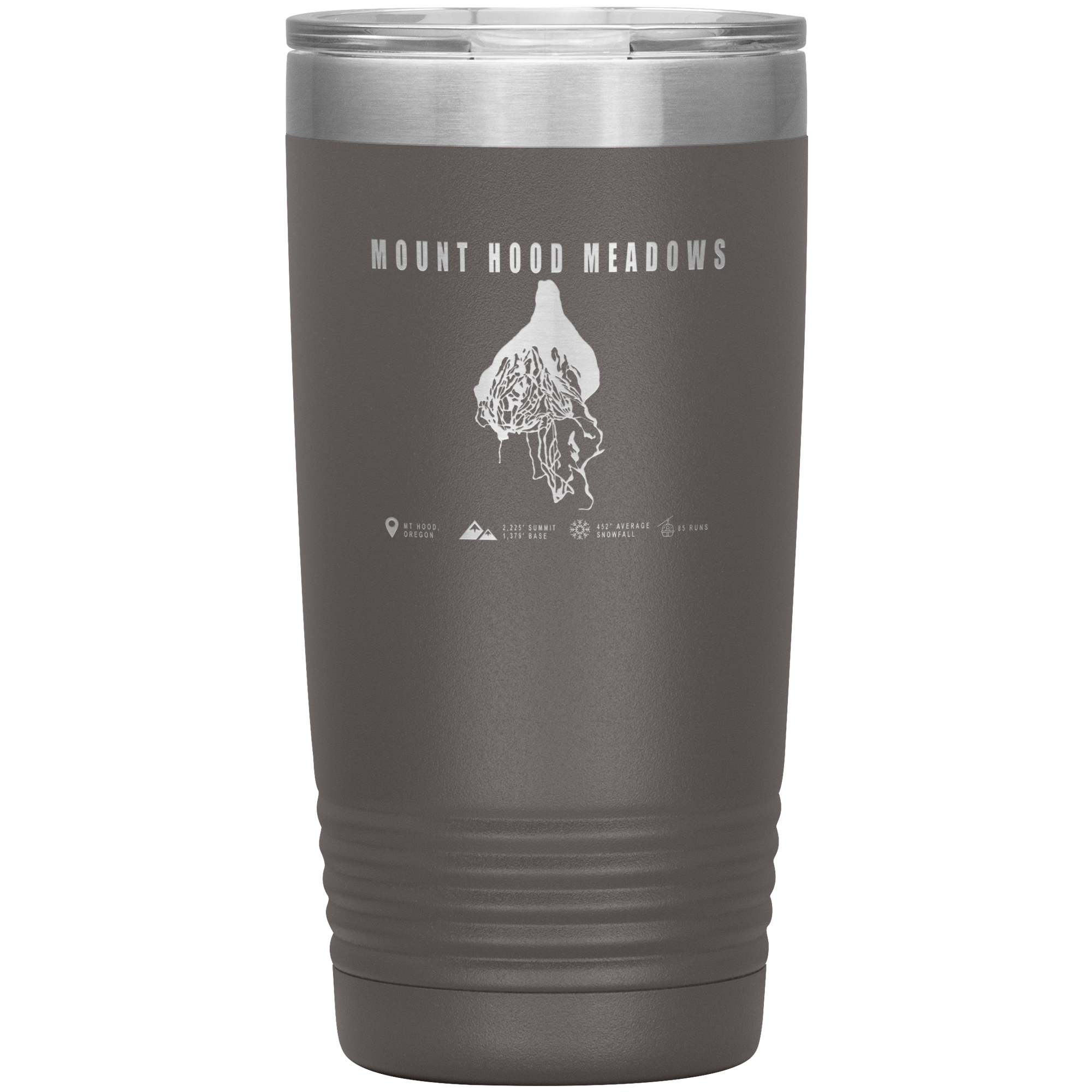 Mount Hood Meadows, Oregon Ski Trail Map 20oz Tumbler - Powderaddicts